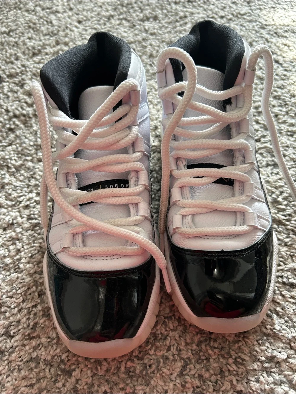 Jordan Kids White and Black High-Top Sneakers